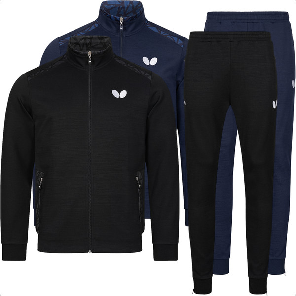 Higo Tracksuit: Jacket or Pants in Black or Blue
